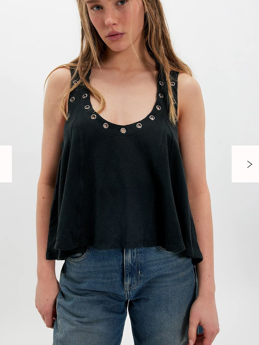free people cleo grommet tank NWT